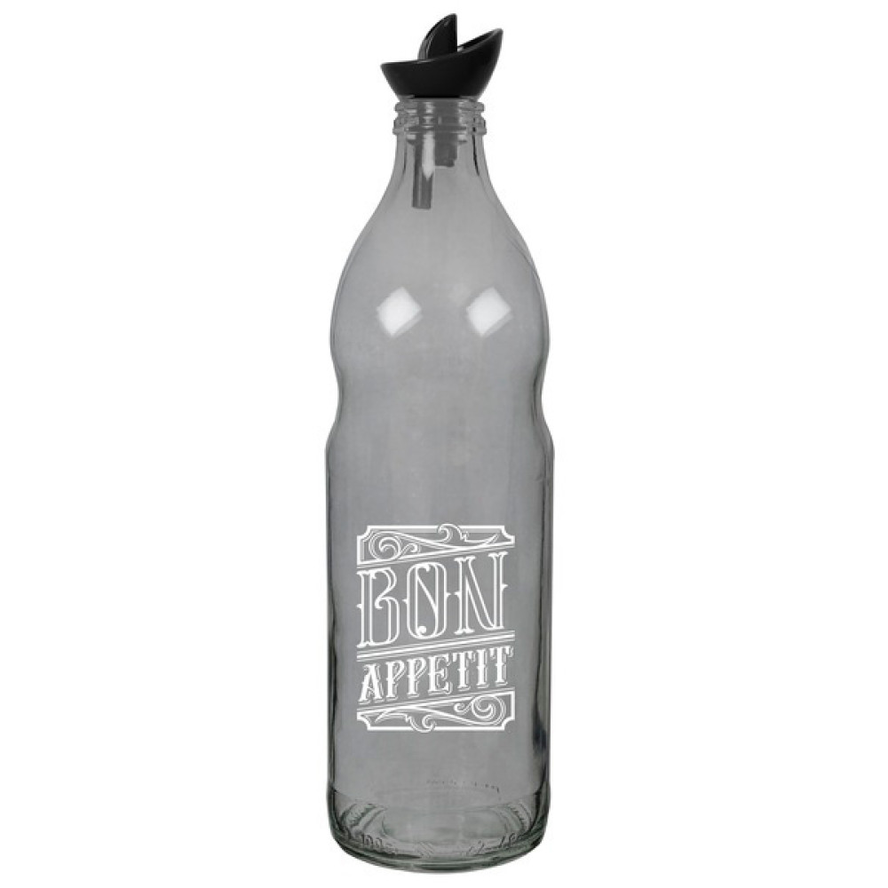  Пляшка для олії з гейзером Transparent grey 1 л Herevin 151657-146