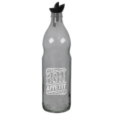  Пляшка для олії з гейзером Transparent grey 1 л Herevin 151657-146