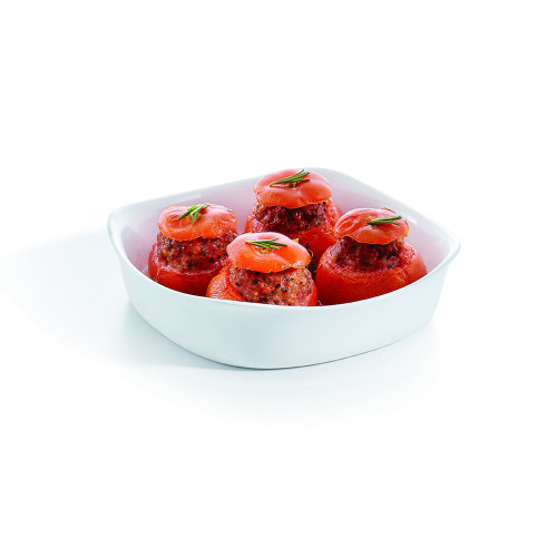  Форма для запікання та подачі квадратна біла Smart cuisine carine 1 л 20x20x4 см Luminarc, France