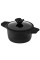  Каструля середньої висоти з кришкою Black pro new 2,7 л 20 см Lessner 55872-20