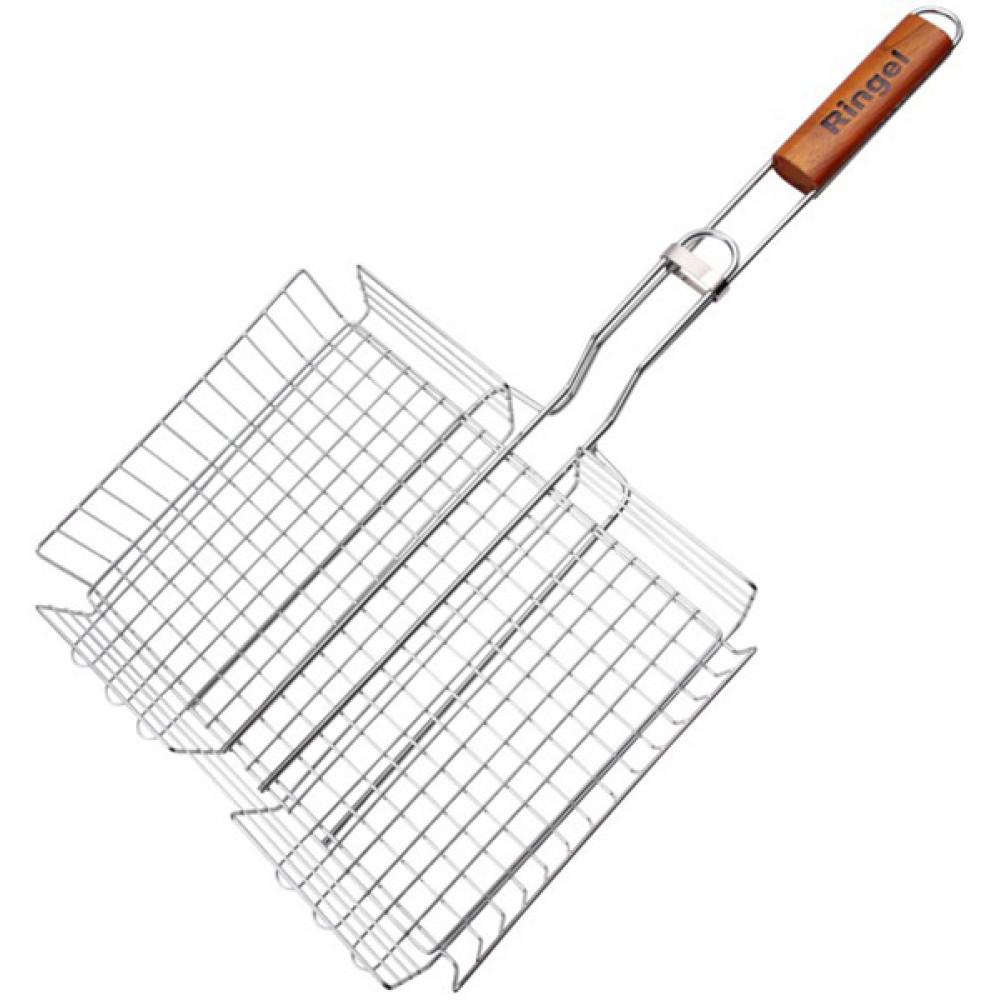  Решітка для грилю з ручкою з роздмухувачем BBQ 62x30x4 см Ringel RG-12002