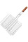  Решітка для грилю з ручкою з роздмухувачем BBQ 62x30x4 см Ringel RG-12002