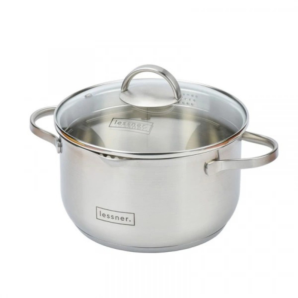  Каструля середньої висоти з кришкою L876 2,5 л 18 см Lessner 55876-18