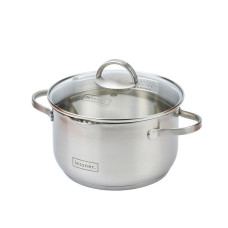  Каструля середньої висоти з кришкою L876 4,5 л 22 см Lessner 55876-22