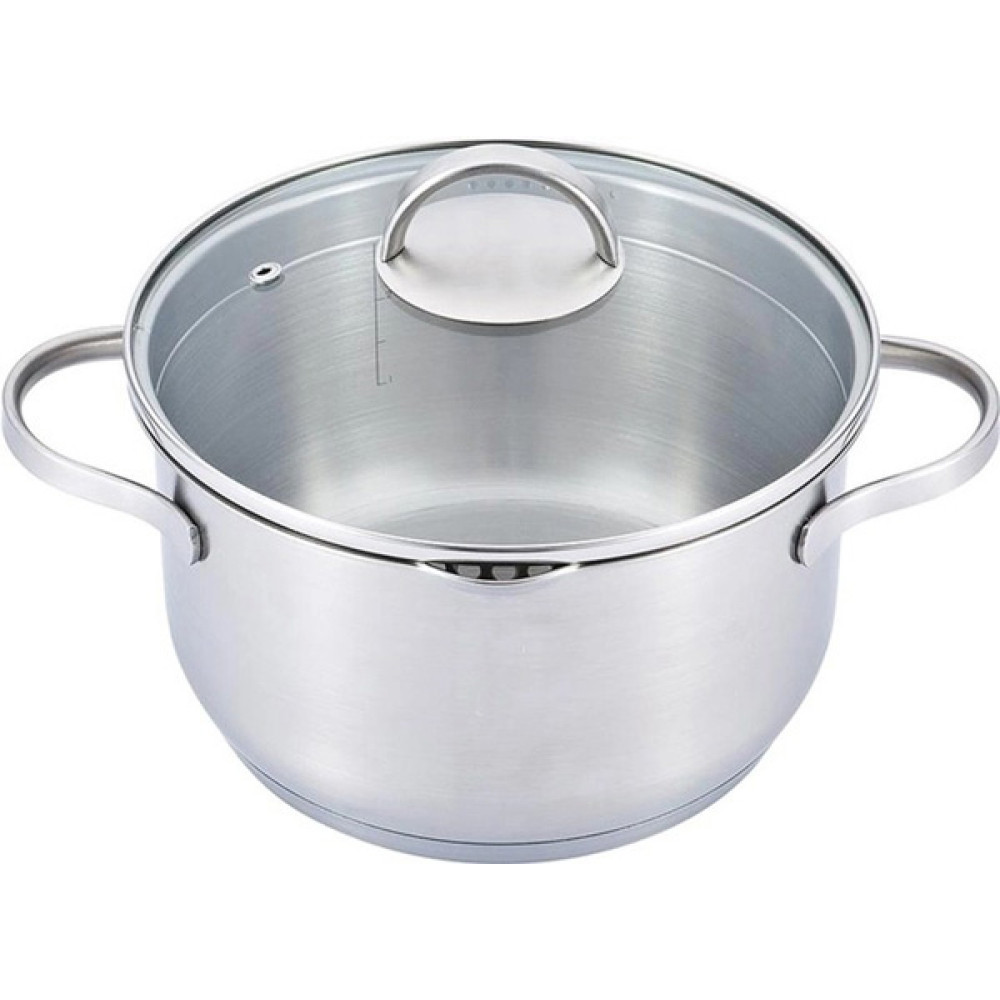  Каструля середньої висоти з кришкою L876 1,8 л 16 см Lessner 55876-16