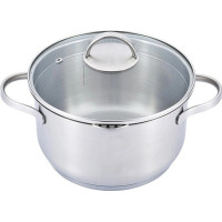  Кастрюля средней высоты с крышкой L876 1,8 л 16 см Lessner 55876-16