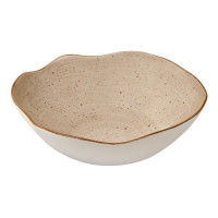  Салатник фигурный коричневый мрамор Stone age 1,15 л 22 см Lubiana 4622M