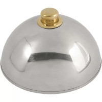  Ковпак-клоше для гарячого золотиста ручка Баранчик 25x15 см Stalgast 409250