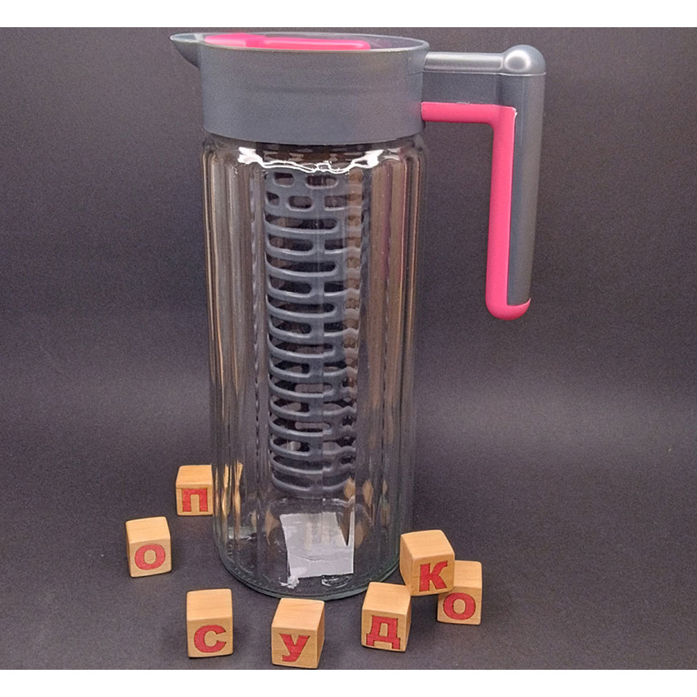  Глечик з кришкою та інфузером мікс кольорів Infuser 1,3 л Herevin 111106-560