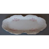  Поднос розовый цветок Rococo 9704 38x17 см Cmielow