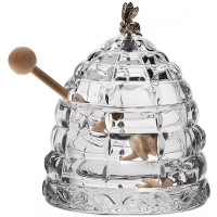  Медівниця з ложкою вулик Boxes honey 14 см Crystal Bohemia 53312/69710/118