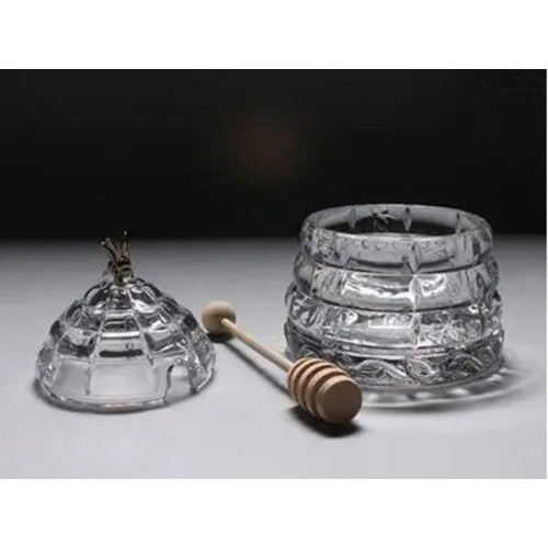  Медівниця з ложкою вулик Boxes honey 14 см Crystal Bohemia 53312/69710/118
