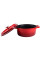  Каструля середньої висоти з кришкою червона Essen 2,9 л 22x15 см Ringel RG-2300-22