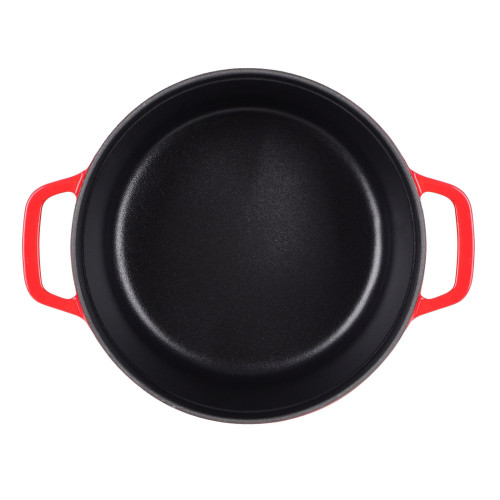  Каструля середньої висоти з кришкою червона Essen 4,8 л 26 см Ringel RG-2300-26