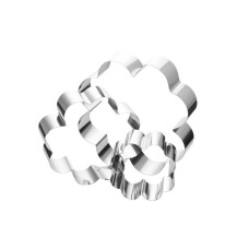  Висічка для тіста квітка Cutter 21 16 11 см Empire 1233em