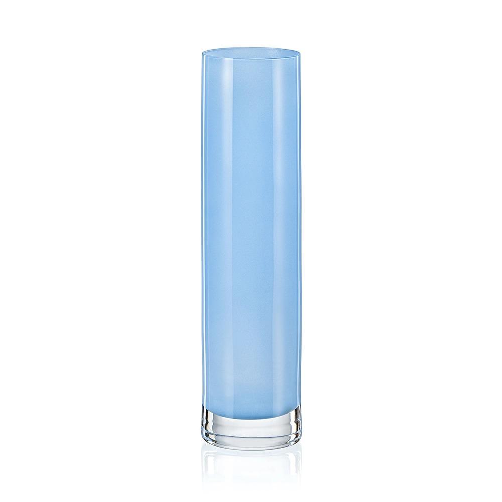  Ваза для квітів циліндр блакитна B.Crystal 24 см Bohemia 82581/D5311