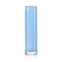  Ваза для квітів циліндр блакитна B.Crystal 24 см Bohemia 82581/D5311