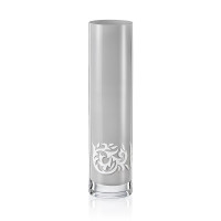  Ваза для цветов цилиндр с узором серая B.Crystal 24 см Bohemia 82581/S1702