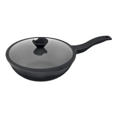  Сковорідка WOK з кришкою Black pro new 30 см Lessner 88374-30S