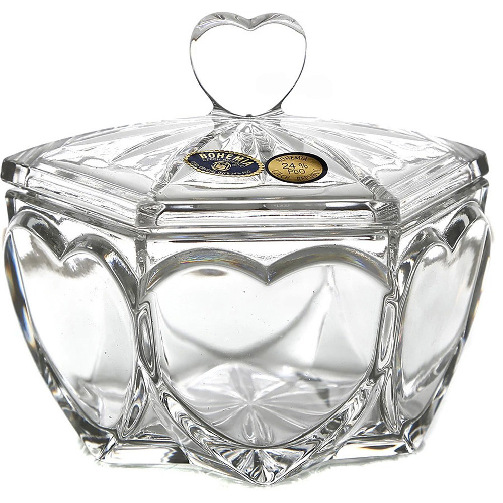  Скринька для прикрас серця Padebrady 13 см Crystal Bohemia 57400/57000/130