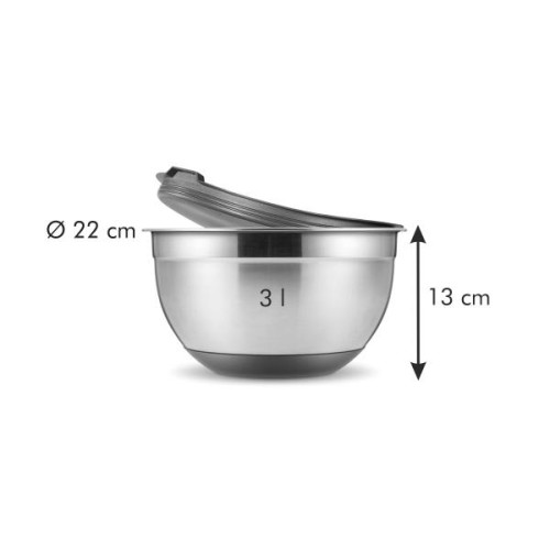  Миска з силіконовим дном з кришкою Grand chef 3 л 22x13 см Tescoma 428601