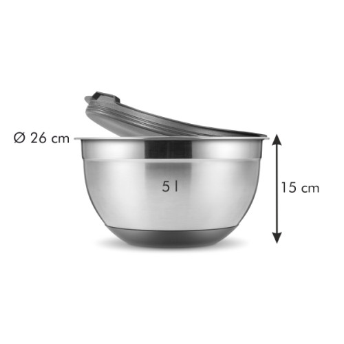  Миска з силіконовим дном з кришкою Grand chef 5 л 26x15 см Tescoma 428602