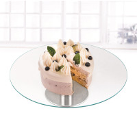  Блюдо круглое которое вращается прозрачное Sweet 30x7 см Viva s3012/2-D003