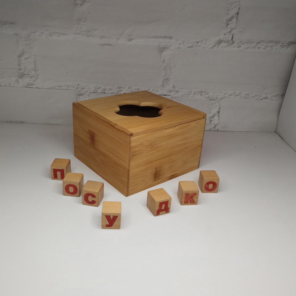  Серветниця диспенсер Bamboo 12x12x8 см China bamb