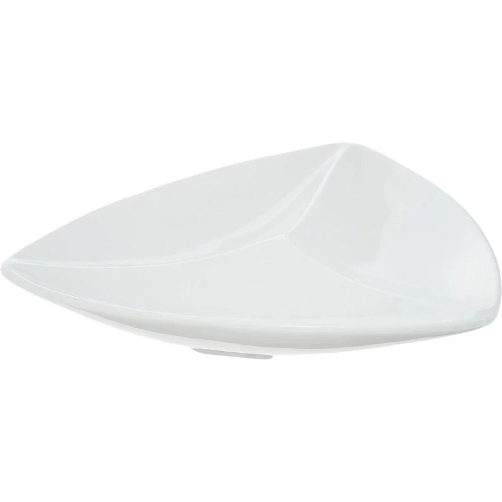  Менажниця з 3 заглибленнями трикутна біла White 20 см Wilmax WL-992584 / A