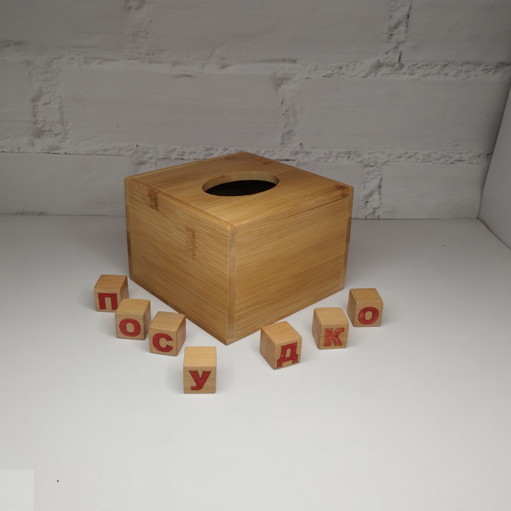  Серветниця диспенсер Bamboo 12x12x8 см China bamb
