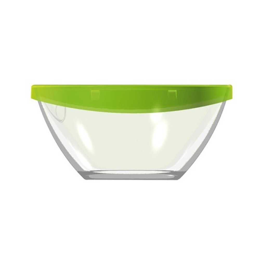  Салатник круглий з кришкою бірюзова кришка Box keep n 4,9 л 28 см Luminarc, France