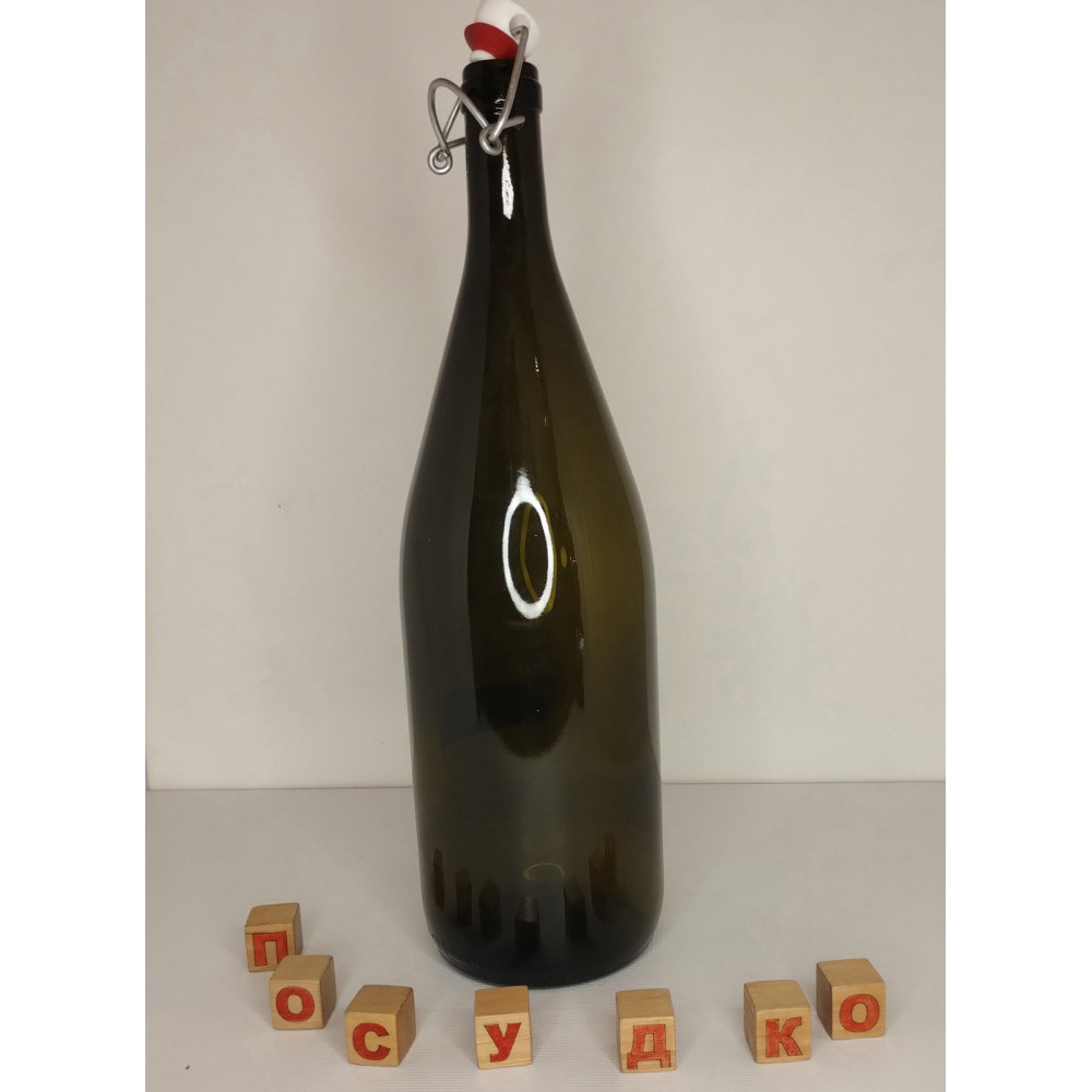  Пляшка з бугельним корком оливкова Burgundi 1,5 л Vetropack 727753