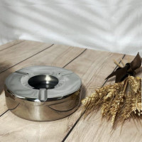  Попільниця з кришкою вітрозахистна кругла Ashtray 11x3 см China