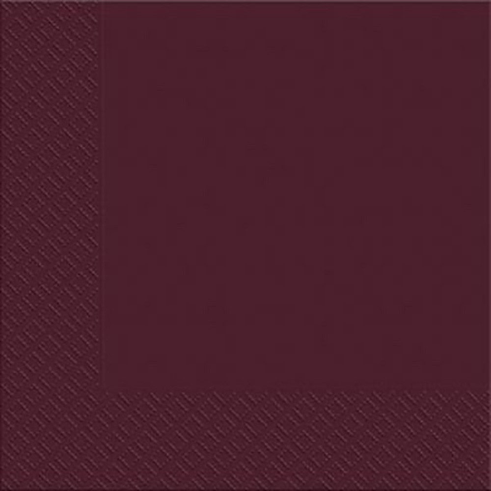  Серветка паперова тришарова бордова Napkin 33x33 см Марго