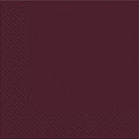  Салфетка бумажная трехслойная бордовая Napkin 33x33 см Марго