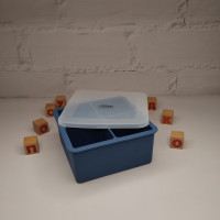  Форма для льда с крышкой 4 отделения Sky blue 4x165 мл 13x13x6 см Lessner 10312