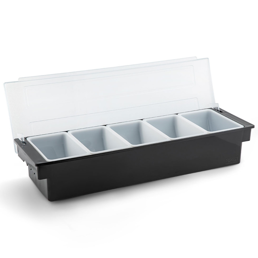  Ящик барний з кришкою 5 ємностей Boxes 590 мл x 5 шт 50x15x10 см FoREST 641500