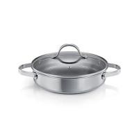  Сковорідка з двома ручками з кришкою Steel craft 3 л 28 см Tescoma 780568