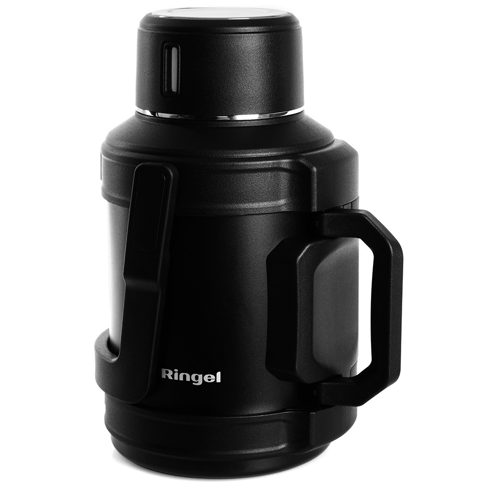  Термос для напоїв з нержавіючою колбою чорний Tapfer 3 л Ringel RG-6141-3000