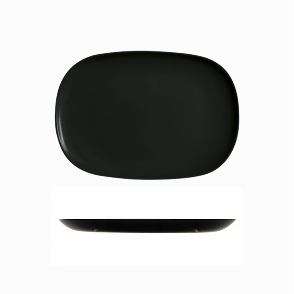  Блюдо прямокутне чорне Diwali black 34x24 см Luminarc, France