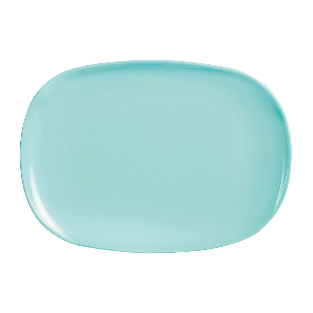  Блюдо прямокутне салатове Diwali light turquoise 34x24 см Luminarc, France