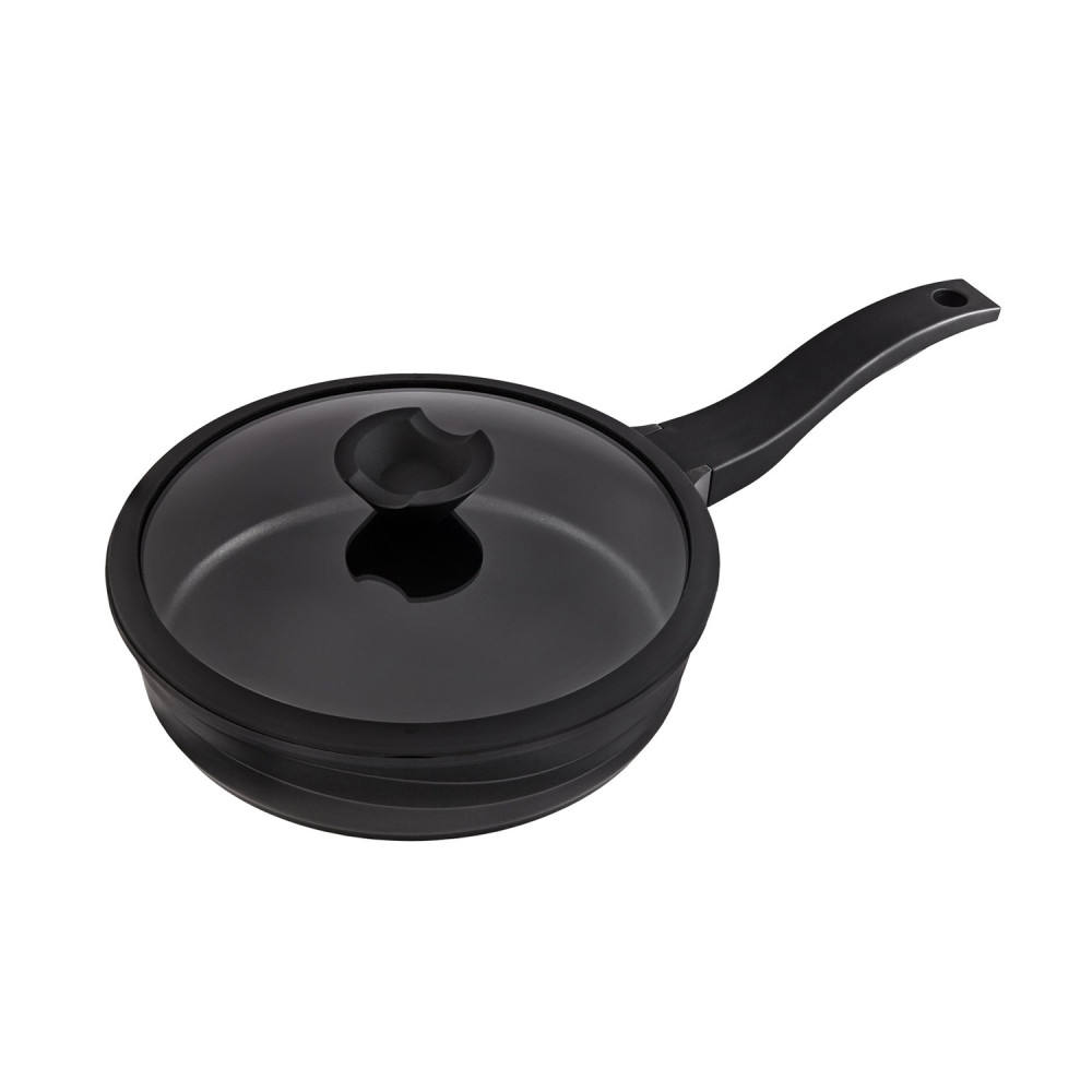  Сковорідка глибока з кришкою Black pro new 24x6 см Lessner 88374-24