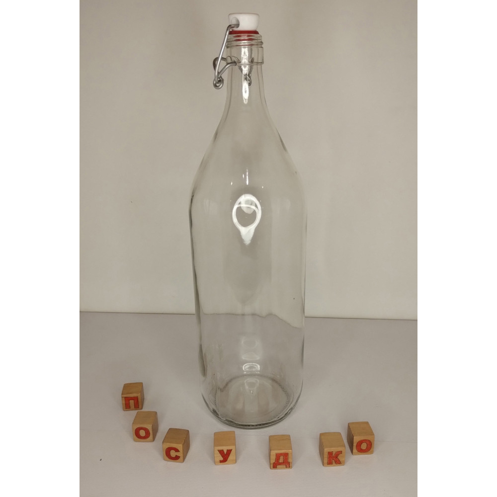  Пляшка з бугельним корком прозора Vodka 2 л Vetropack 730309