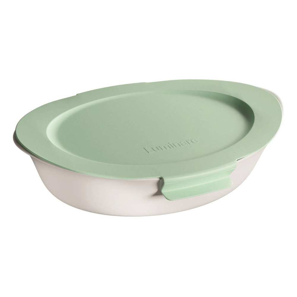  Форма для запікання та подачі овальна з кришкою біла Smart cuisine 2,2 л 32x20x6 см Luminarc, France