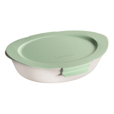  Форма для запікання та подачі овальна з кришкою біла Smart cuisine 2,2 л 32x20x6 см Luminarc, France