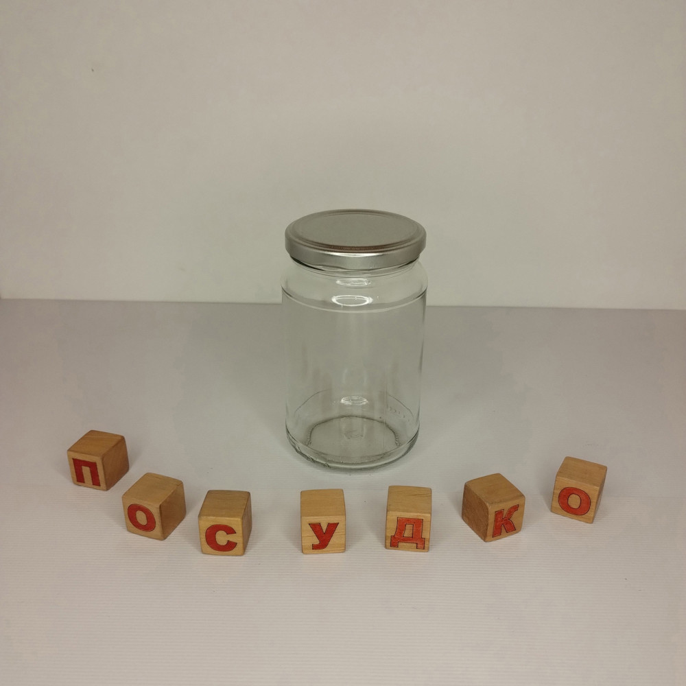  Банка твіст-офф з кришкою TO63 340 мл EuroGlass 66163