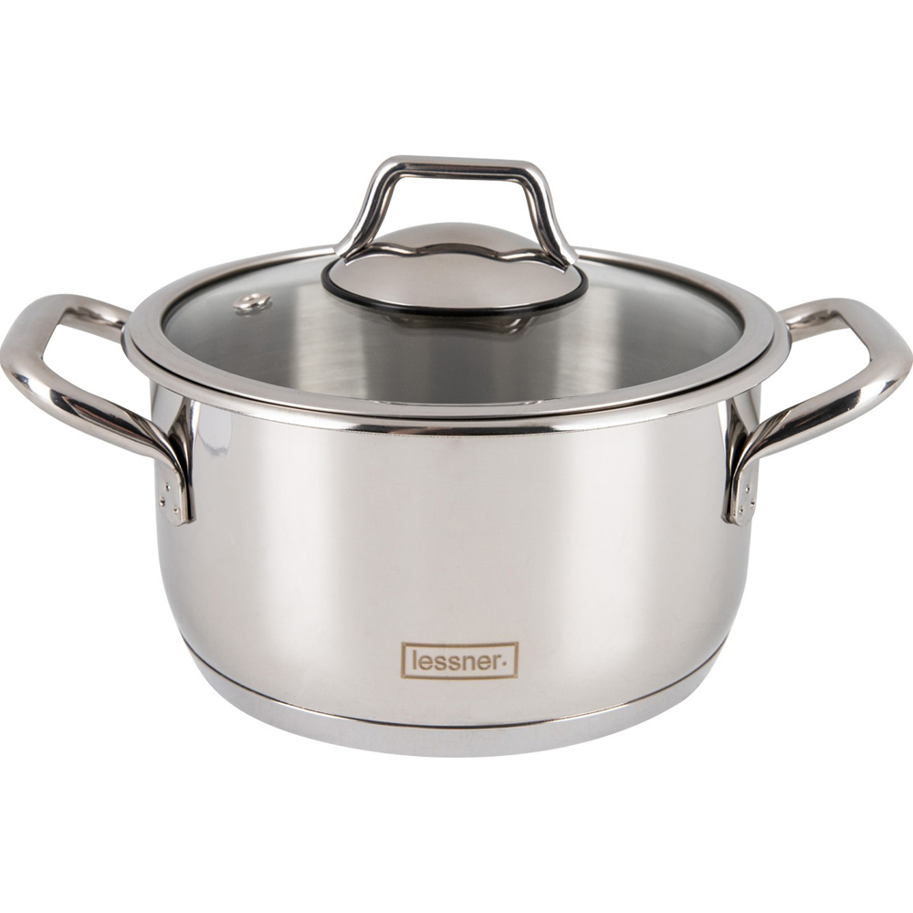  Каструля середньої висоти з кришкою Buono 1,8 л 16 см Lessner, Turkey 55881-16