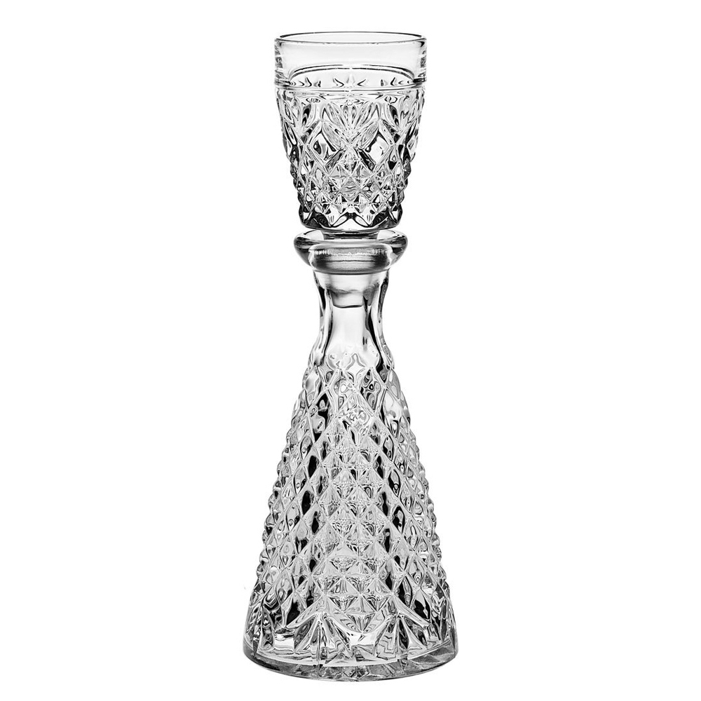  Карафа з корком-чаркою клітинка Padebrady Crystal Bohemia 43500/02000/014